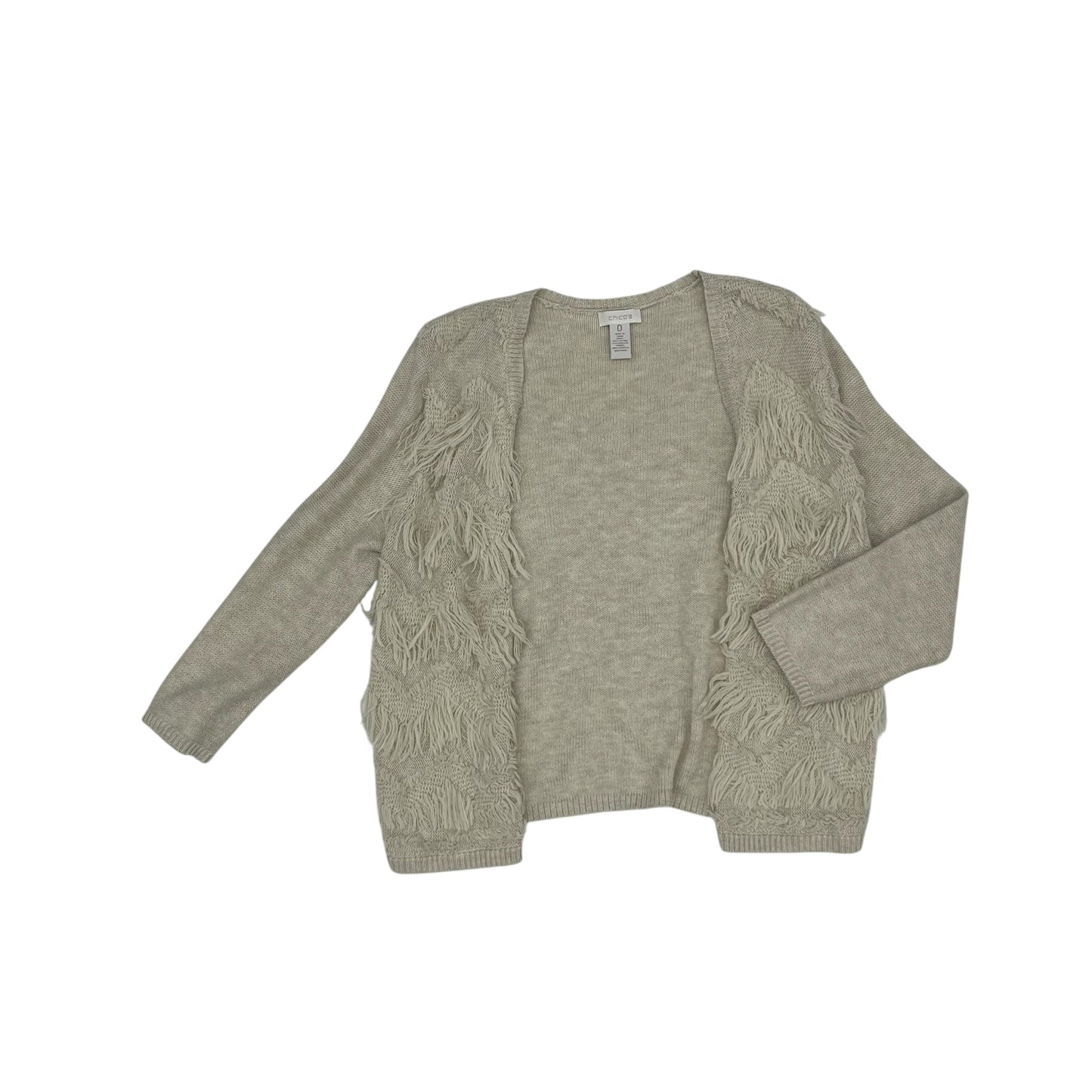 Sweater Cardigan By Chicos In Cream, Size:S