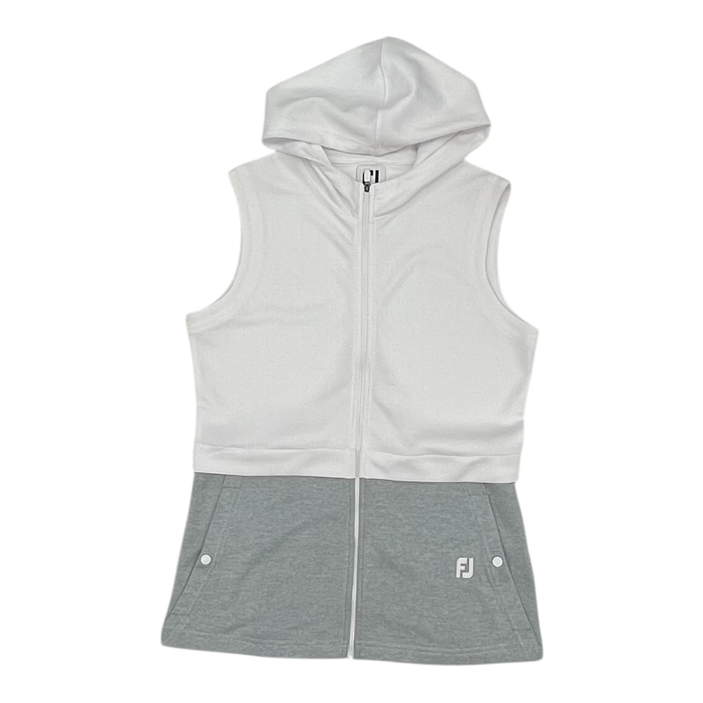 Vest Other By Clothes Mentor In Grey & White, Size:S