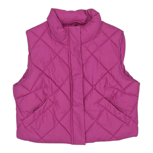 Vest Puffer & Quilted By Clothes Mentor In Pink, Size:L