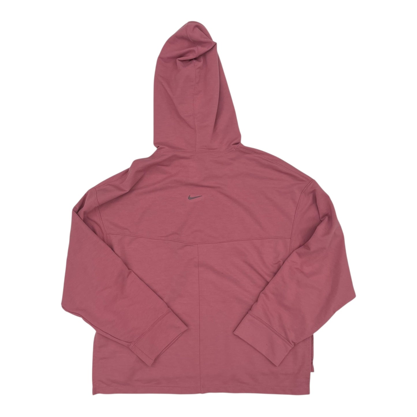 Athletic Sweatshirt Hoodie By Nike In Pink, Size:M