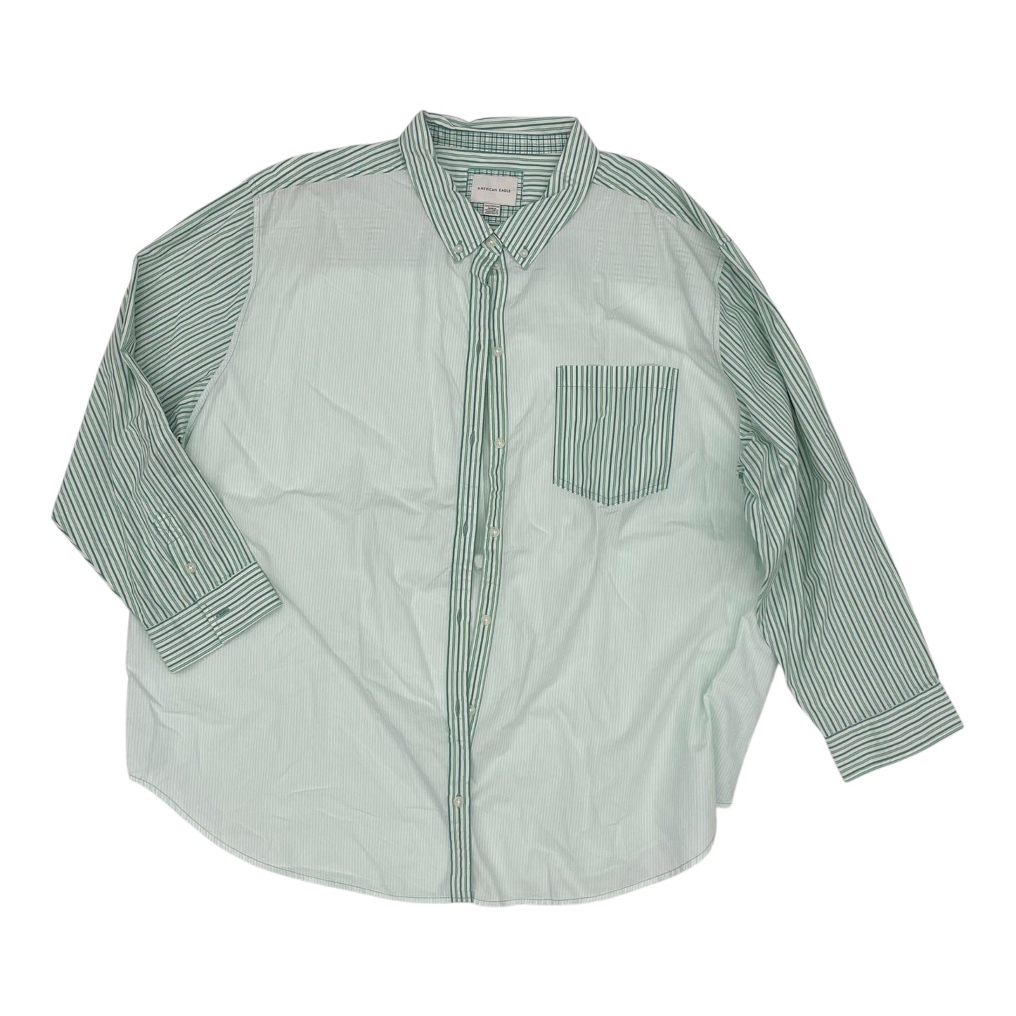 Top Ls By American Eagle In Green, Size:Xxl