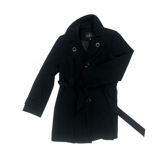 Coat Peacoat By London Fog In Black, Size:22Womens