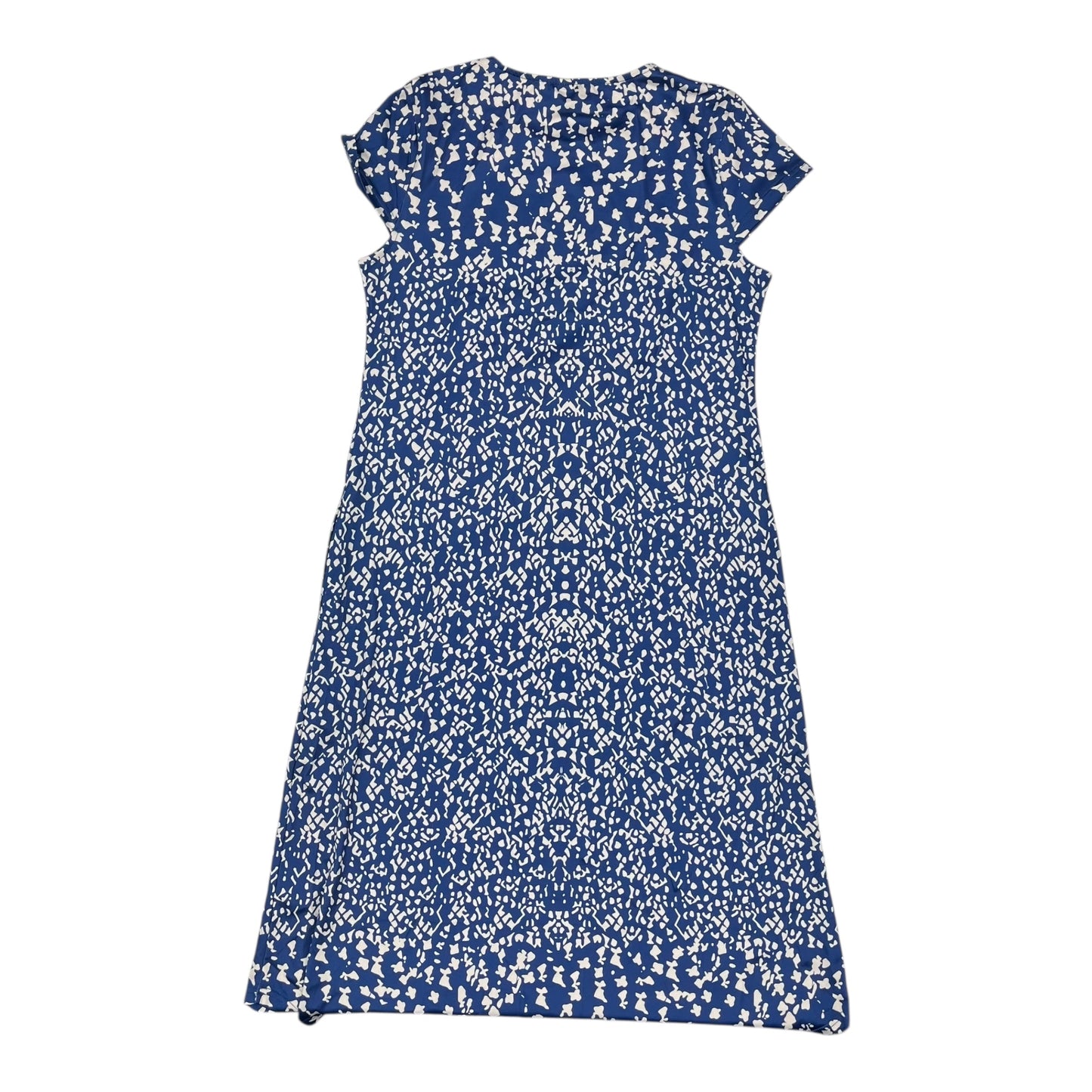 Dress Casual Maxi By Cmf In Blue & White, Size:L
