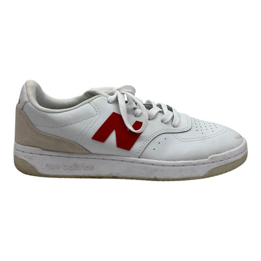 Shoes Sneakers By New Balance In Red & White, Size:11.5