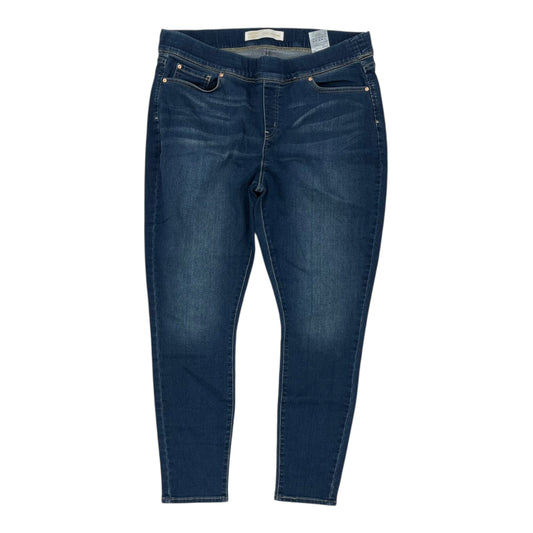 Jeans Jeggings By Levis In Blue Denim, Size:20
