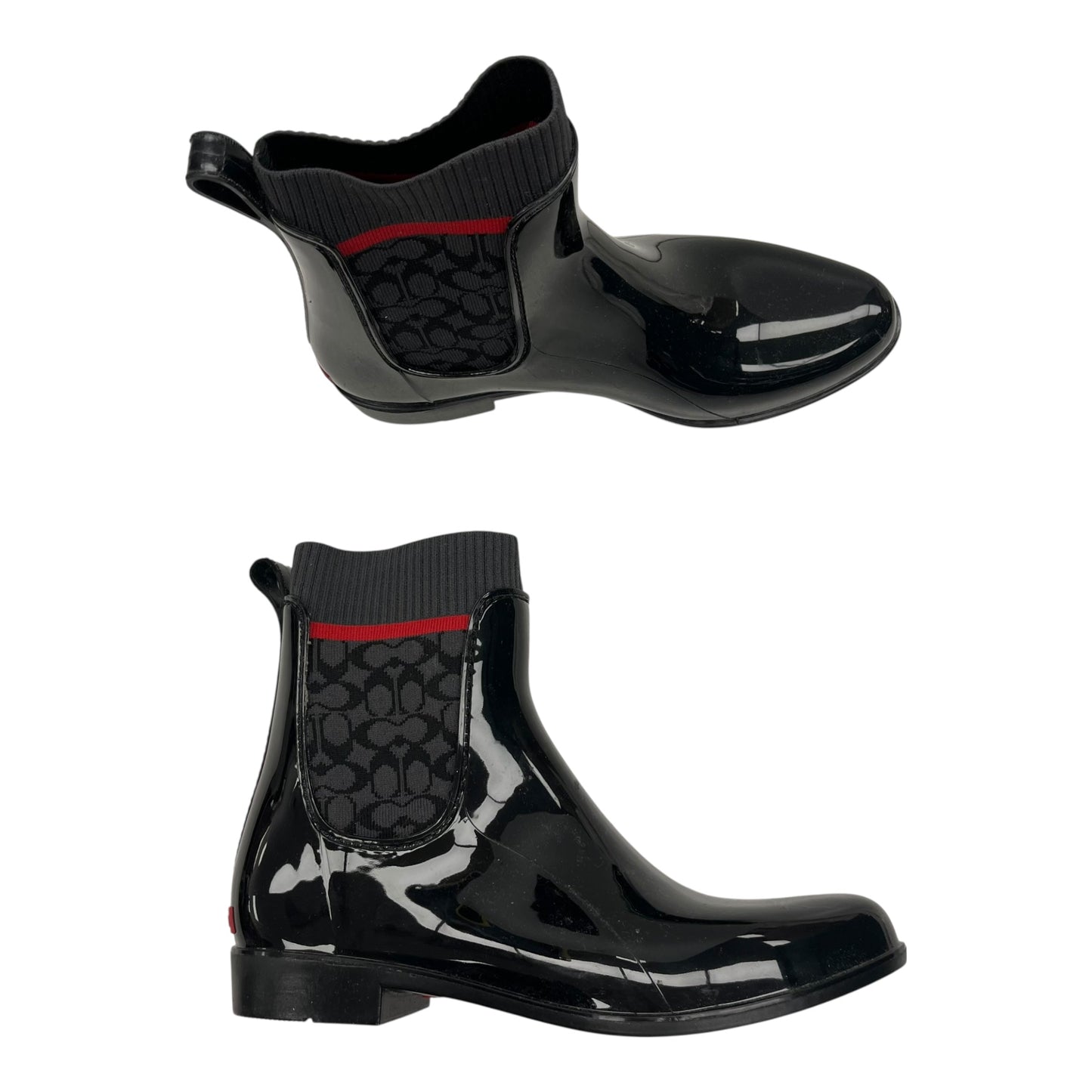 Boots Designer By Coach In Black, Size:10