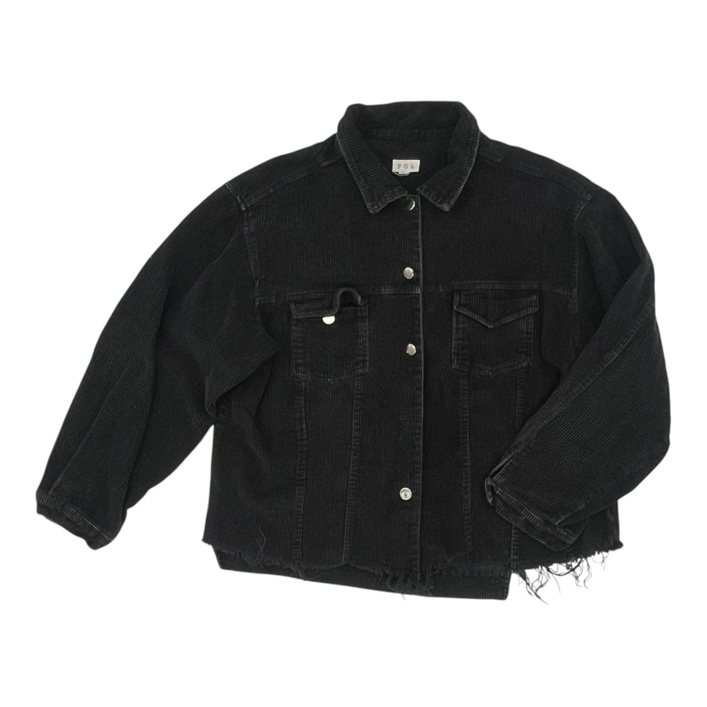 Jacket Shirt By Pol In Black, Size:Xl