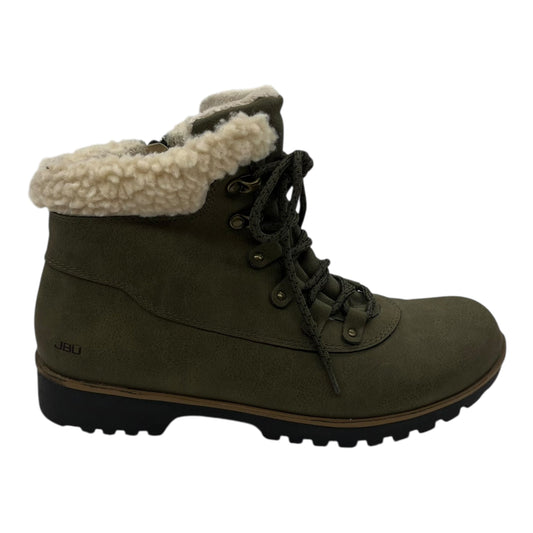 Boots Ankle Flats By Jbu By Jambu In Green, Size:8