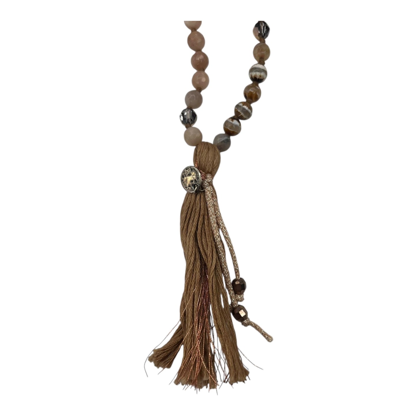 NECKLACE STATEMENT by CHAN LUU In PINK & TAN