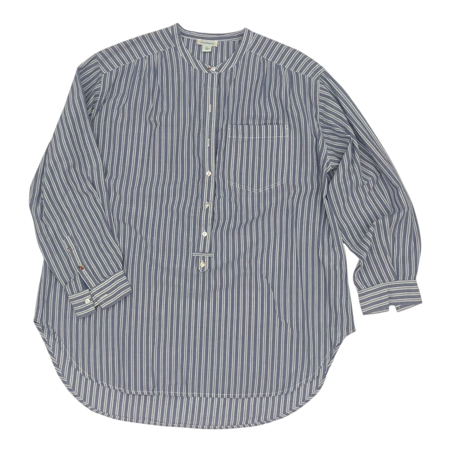 Top Ls By Sundance In Blue & Cream, Size:L