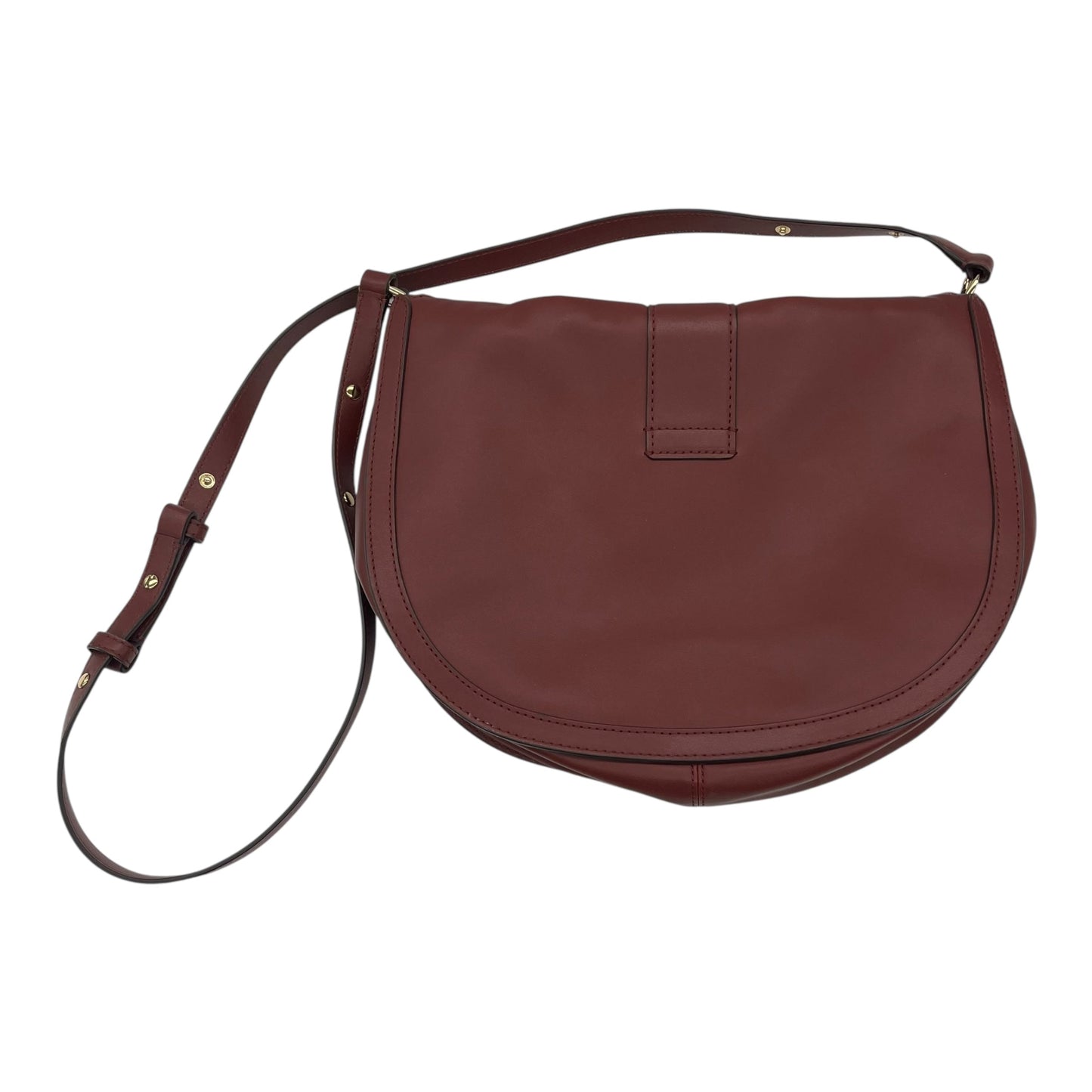 Crossbody Designer By Michael Kors In Maroon, Size:Medium