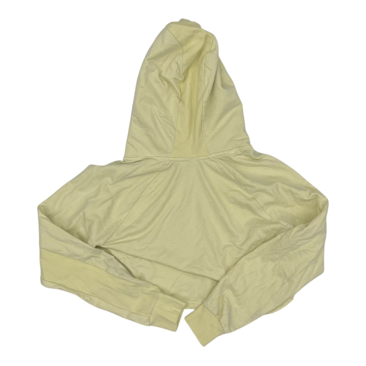 Athletic Sweatshirt Hoodie By Gym Shark In Yellow, Size:L