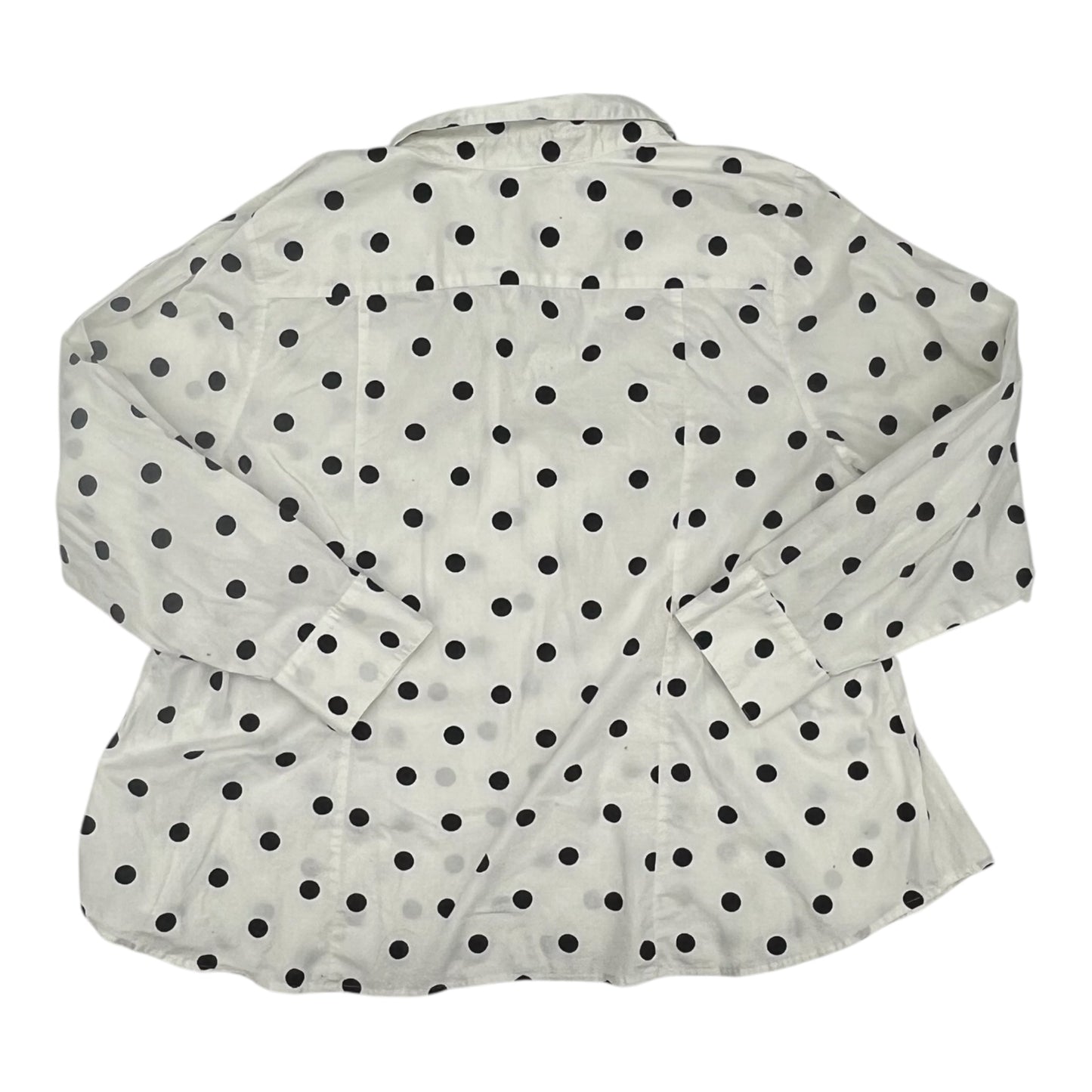 Blouse Ls By Lane Bryant In White, Size:4X