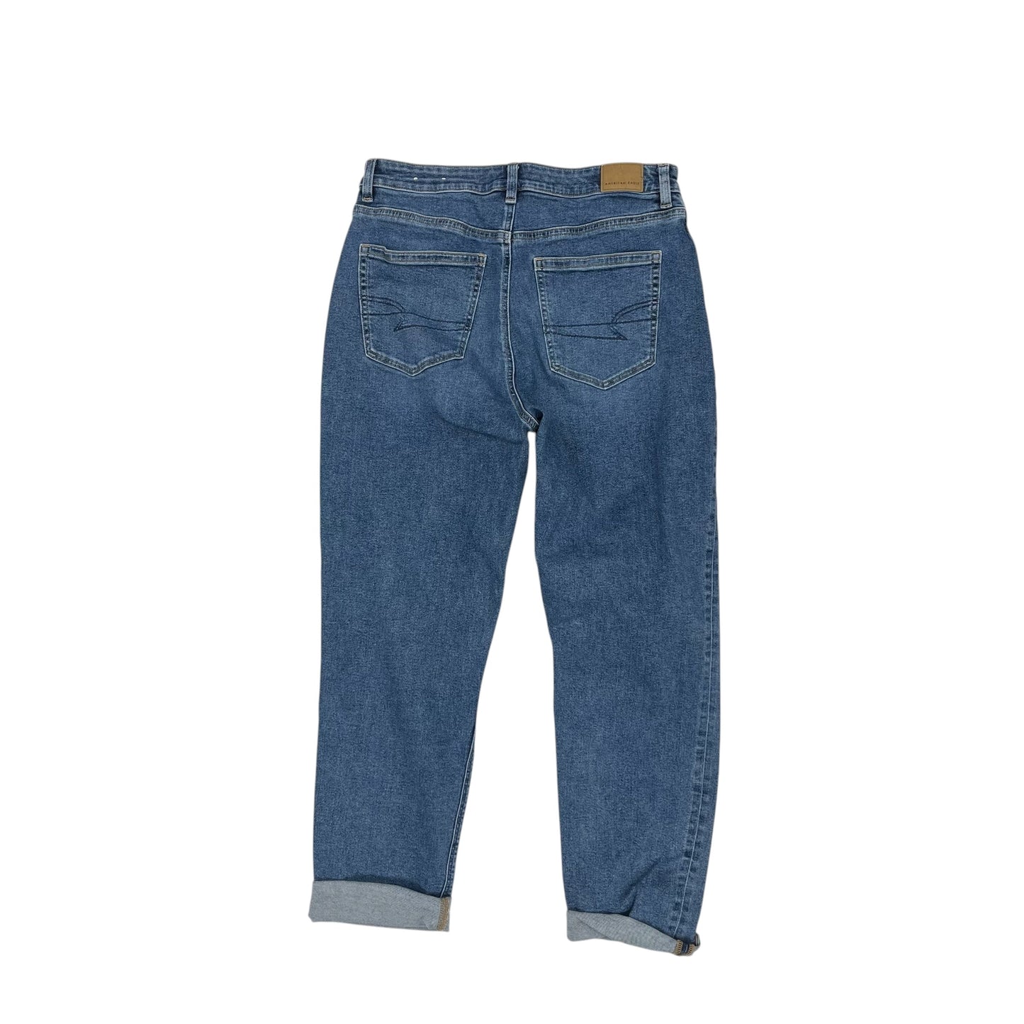 Jeans Straight By American Eagle In Blue Denim, Size:12L