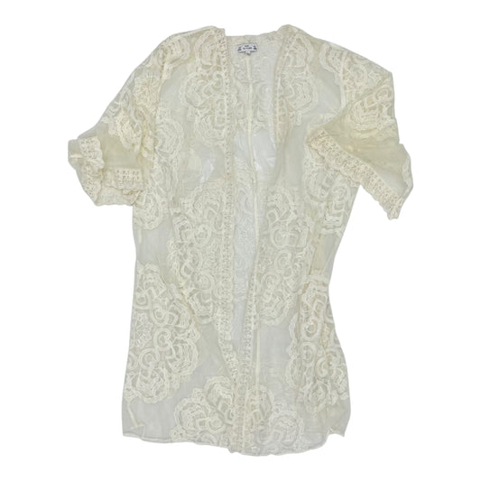 Cardigan By Clothes Mentor In White, Size:L