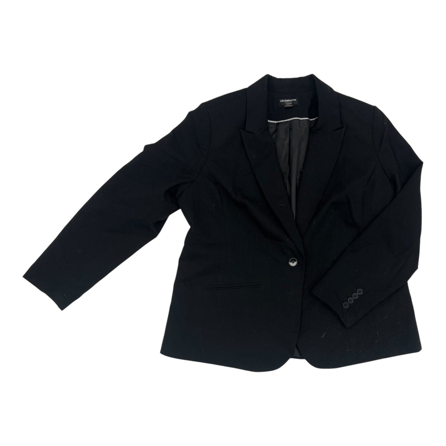 Blazer By Liz Claiborne In Black, Size:Xl
