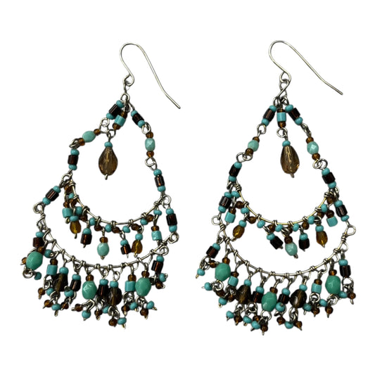 Earrings Dangle/Drop By Cme In Blue & Brown