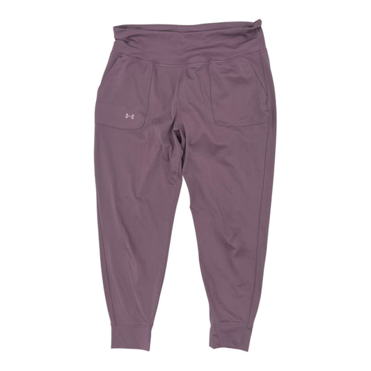 Athletic Pants By Under Armour In Purple, Size:Xl