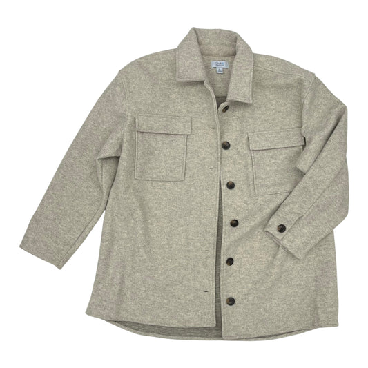 Jacket Shirt By Croft And Barrow In Tan, Size:Xl