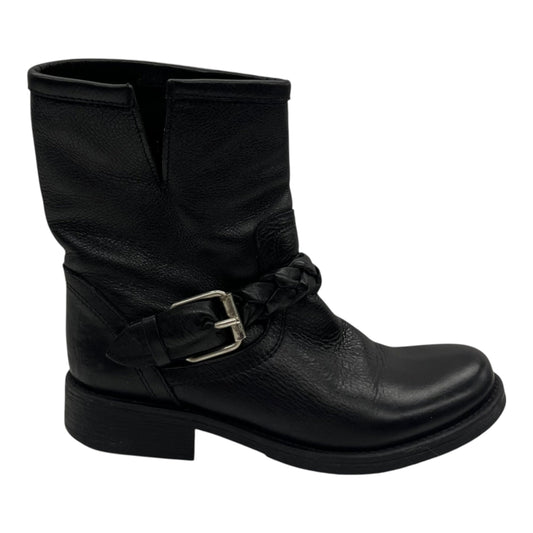 Boots Leather By Steve Madden In Black, Size:7