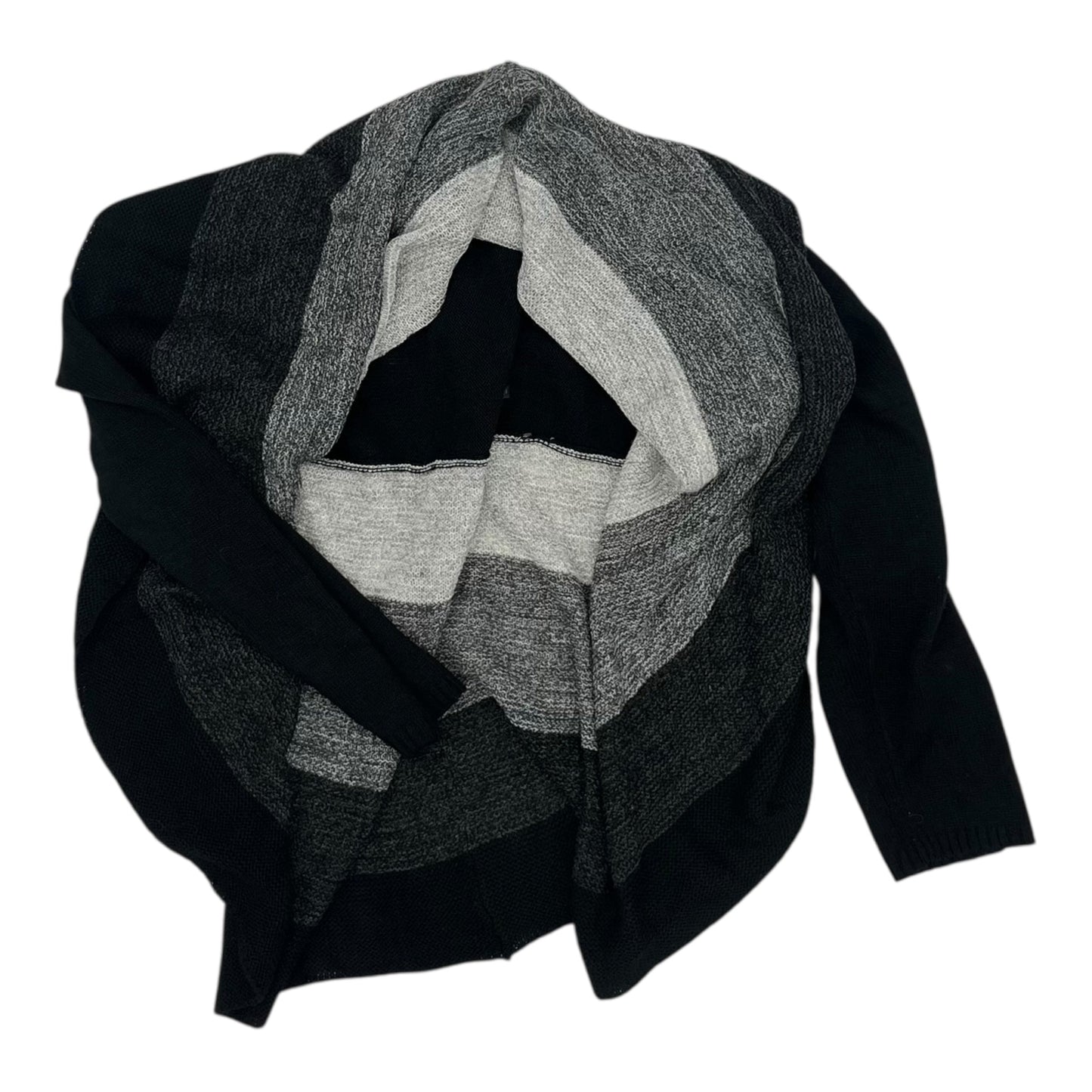 Sweater Cardigan By Massini In Black, Size:Xl