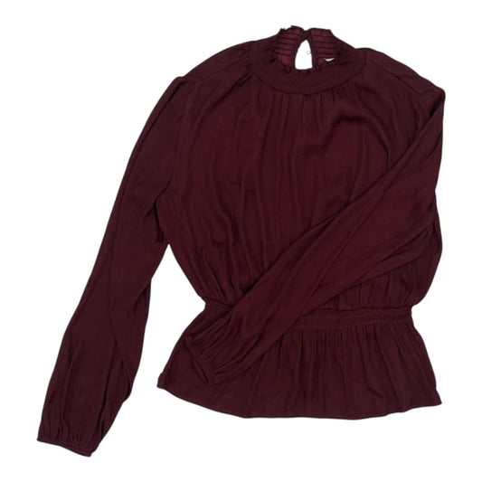 Blouse Ls By Nine West In Red, Size:M