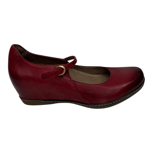 Shoes Heels Wedge By Dansko In Red, Size:7.5