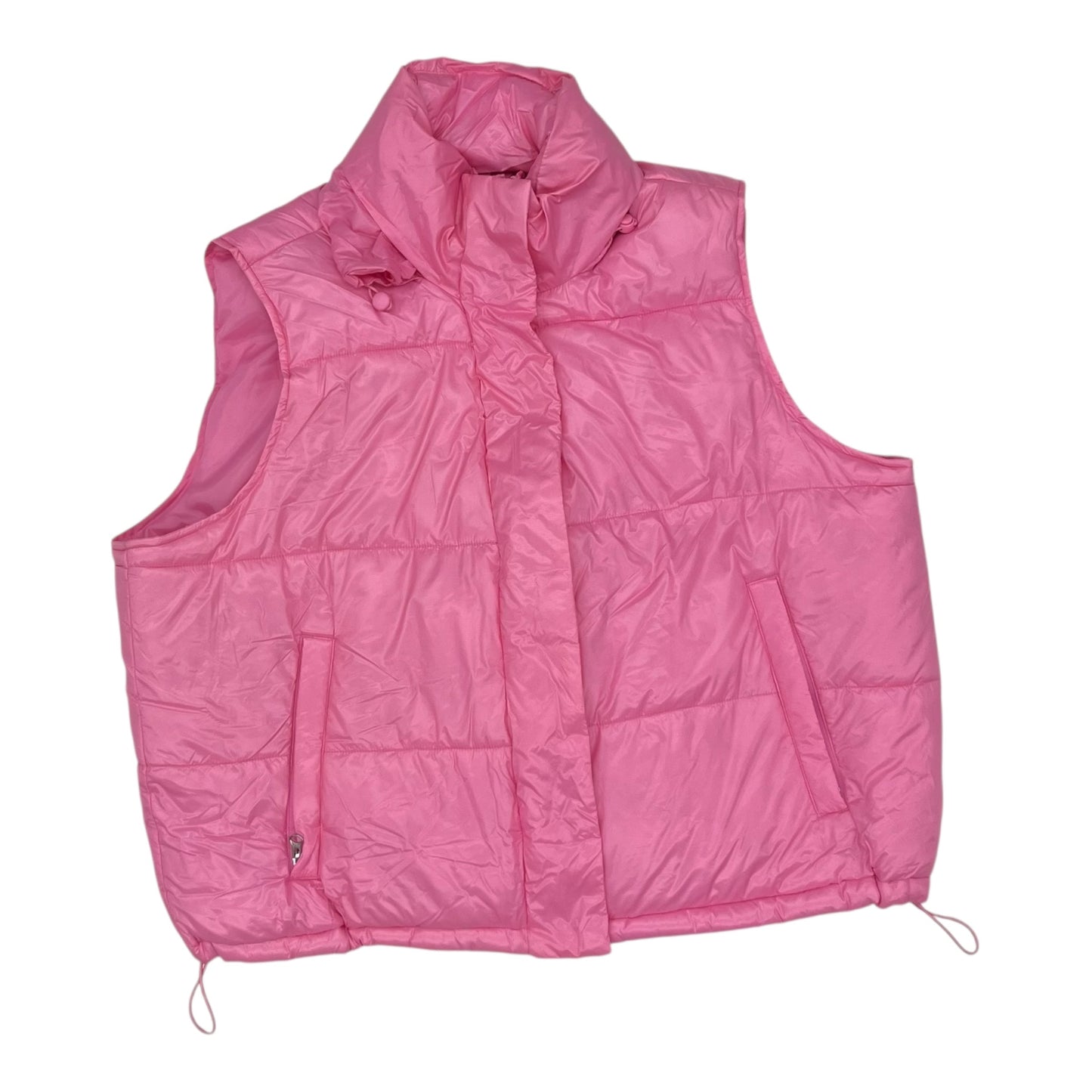 Vest Puffer & Quilted By Clothes Mentor In Pink, Size:1X