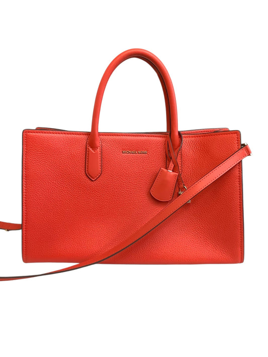 Handbag Designer By Michael Kors In Red, Size:Medium