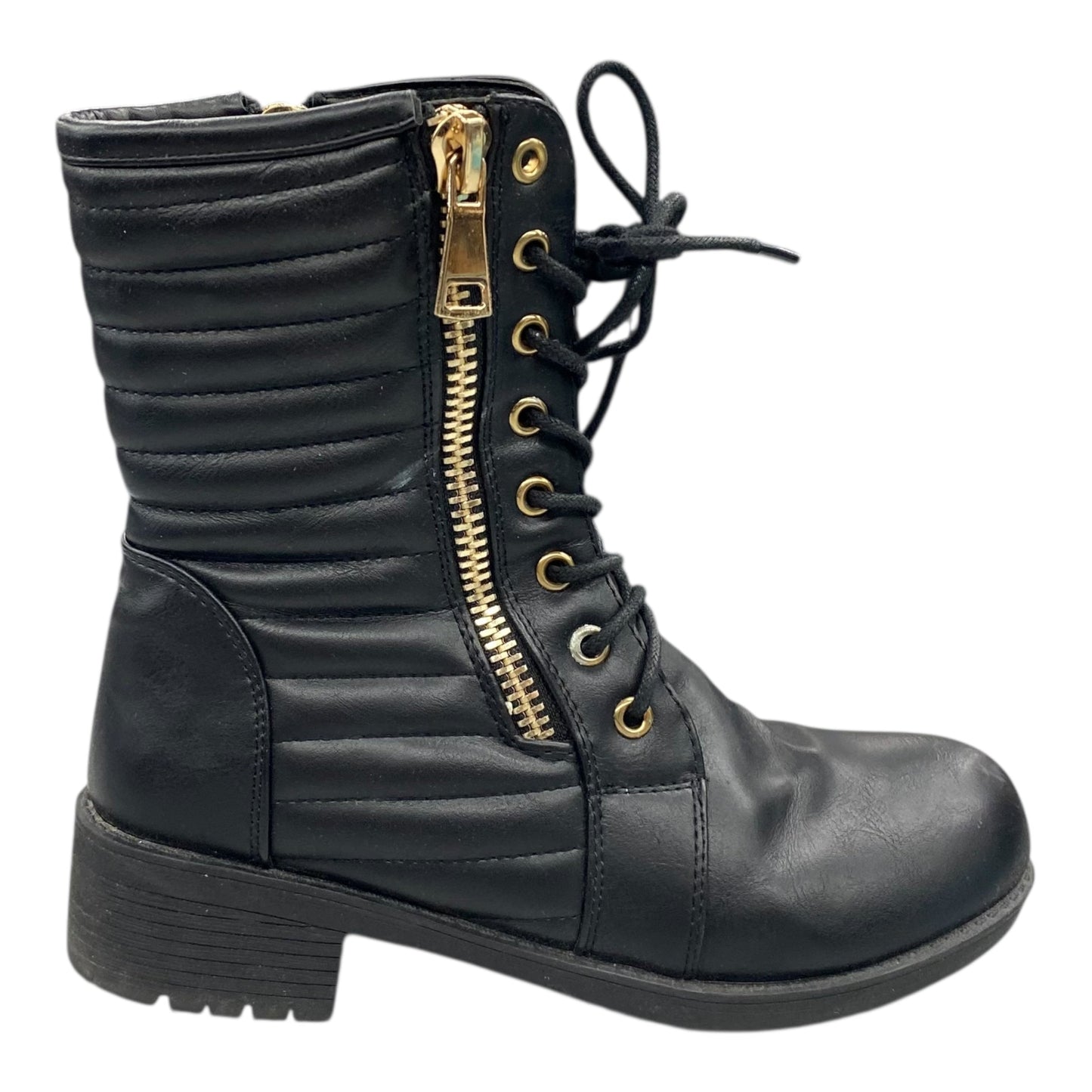 Boots Combat By Seven 7 In Black, Size:6
