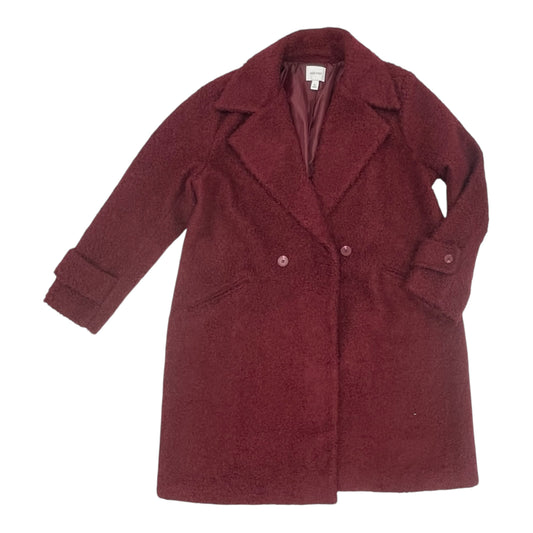 Coat Faux Fur & Sherpa By Nine West In Red, Size:Xl