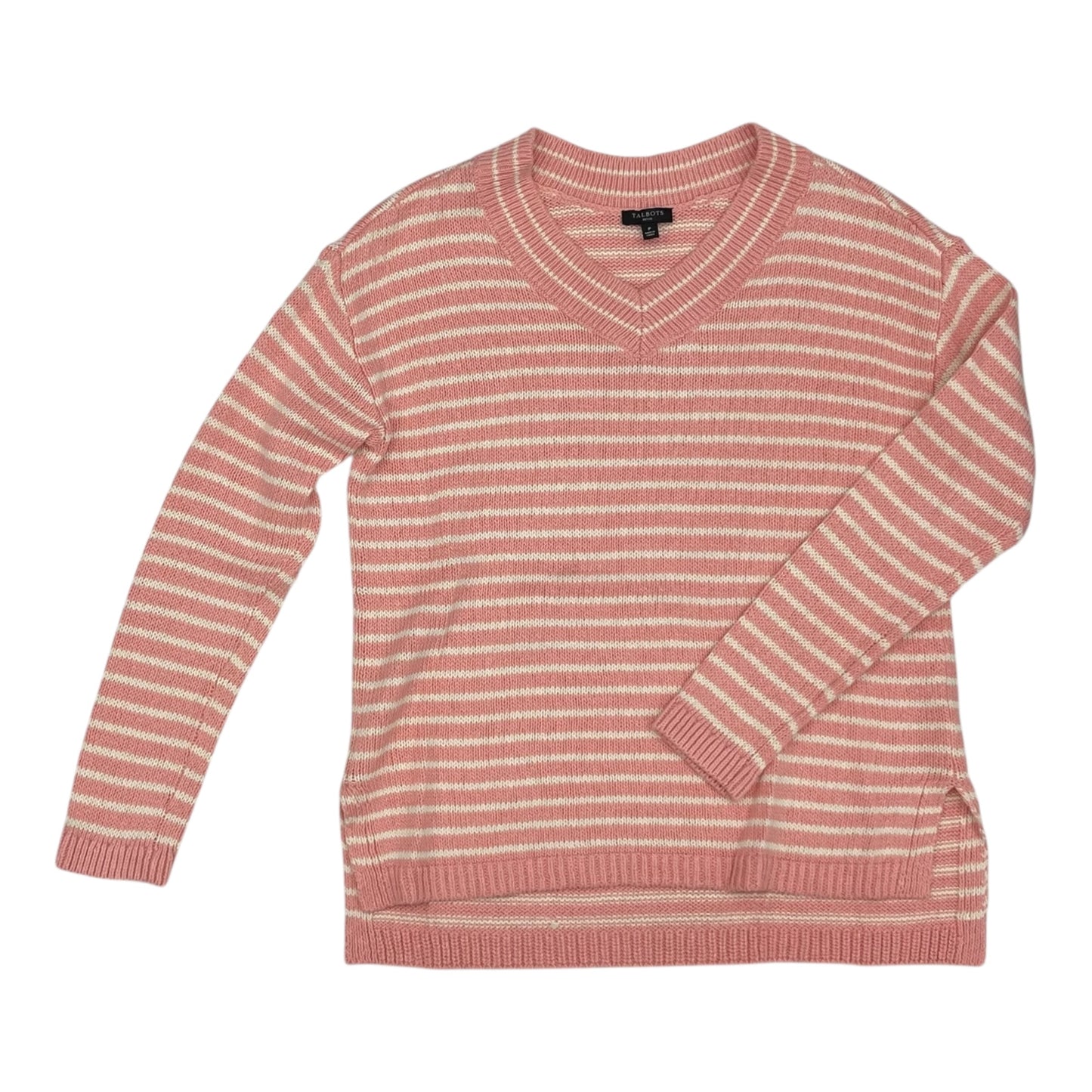 Sweater By Talbots In Cream & Pink, Size:Sp