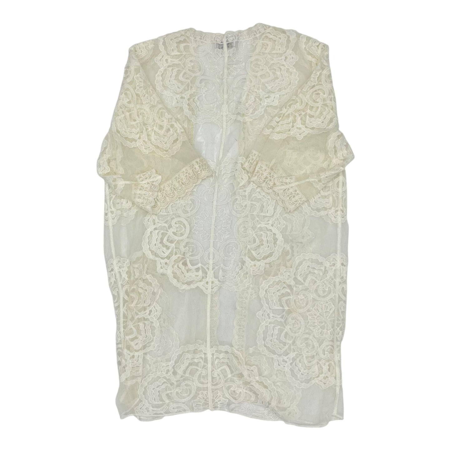 Cardigan By Clothes Mentor In White, Size:L