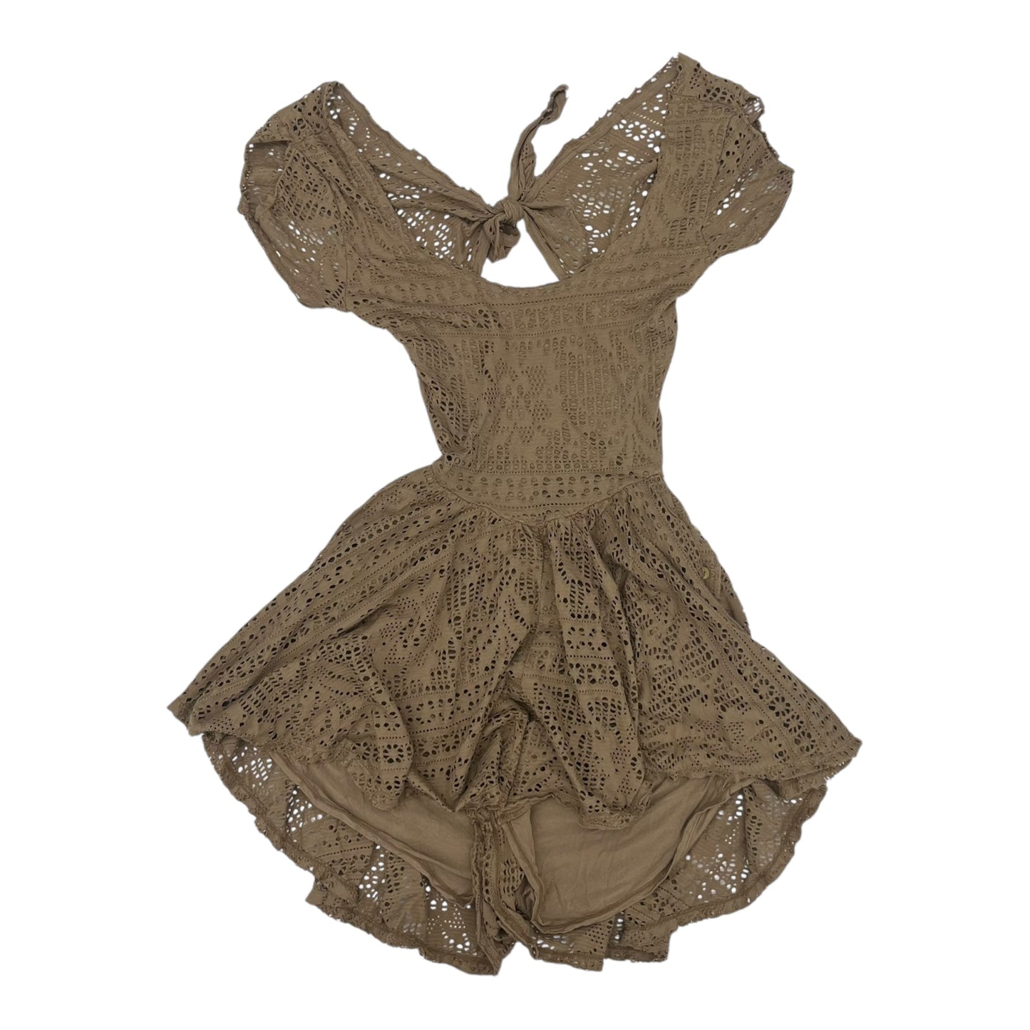Romper By Free People In Tan, Size:M