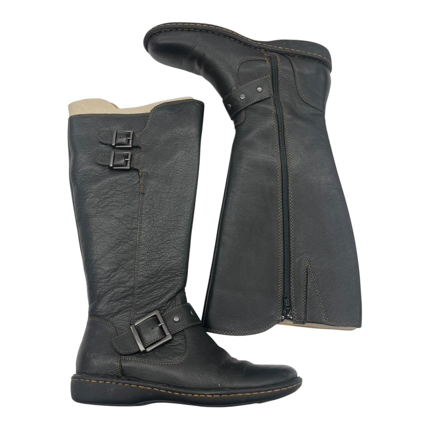 Boots Knee Flats By Boc In Black, Size:8.5