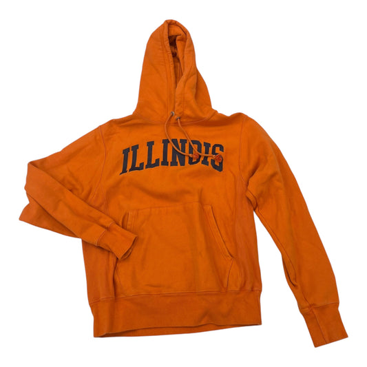 Athletic Sweatshirt Hoodie By Champion In Orange, Size:S