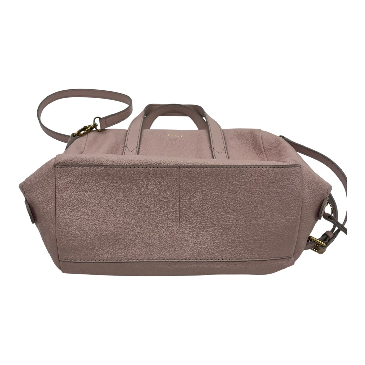 Handbag Leather By Fossil In Pink, Size:Medium