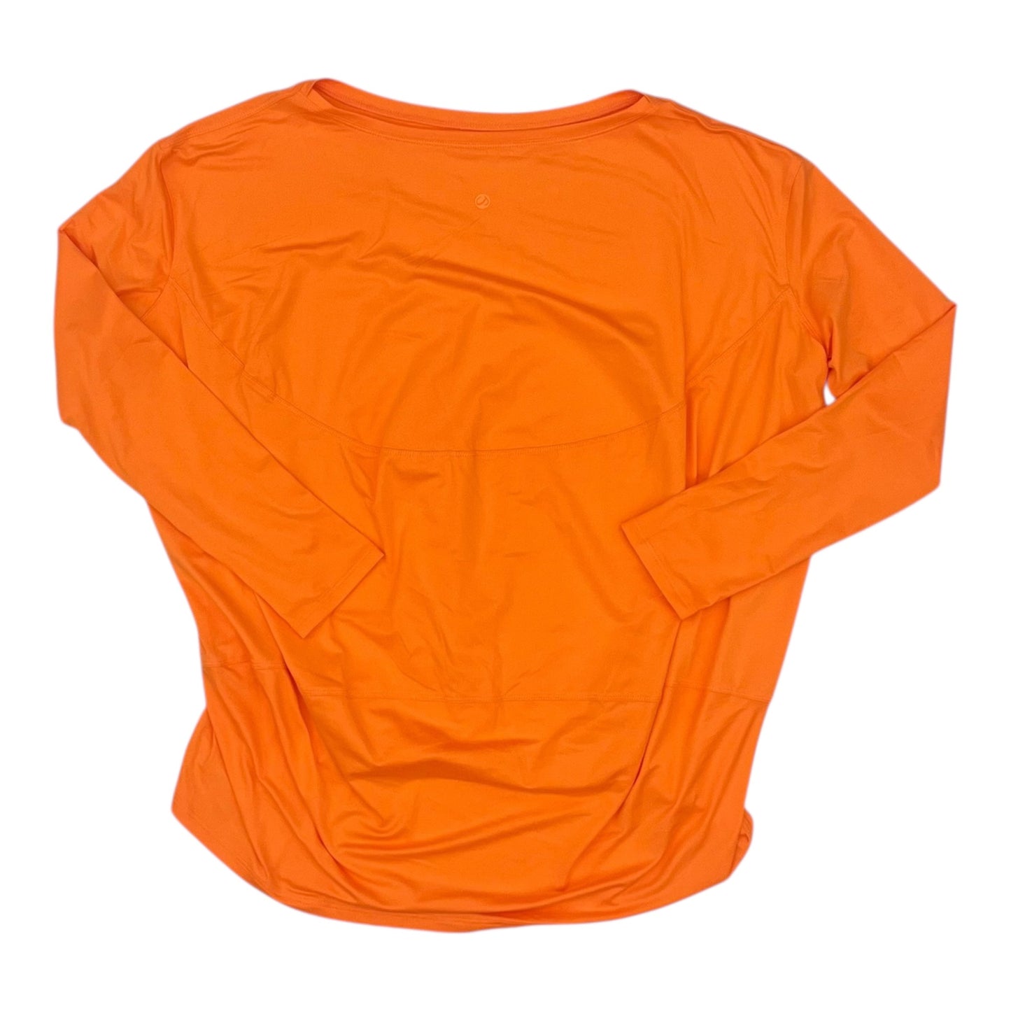 Athletic Top Ls Collar By Clothes Mentor In Orange, Size:L