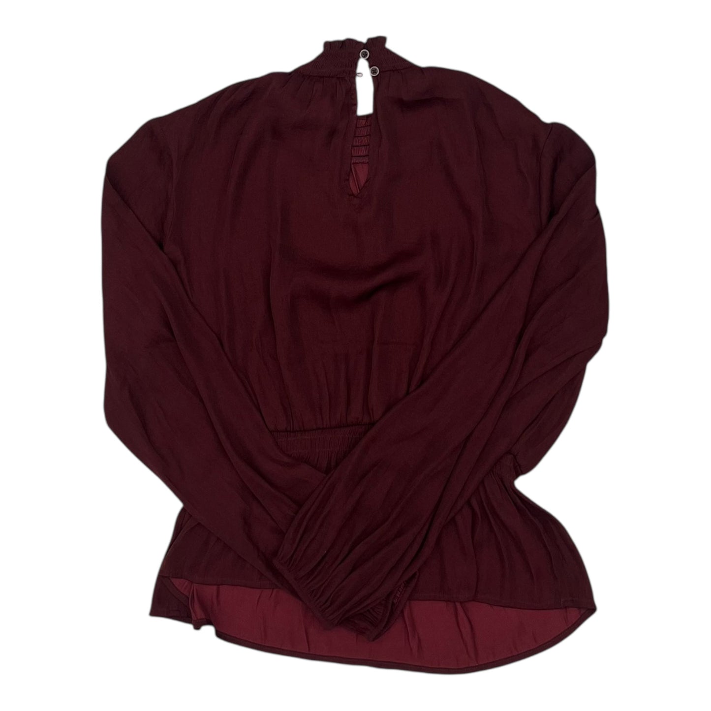 Blouse Ls By Nine West In Red, Size:M
