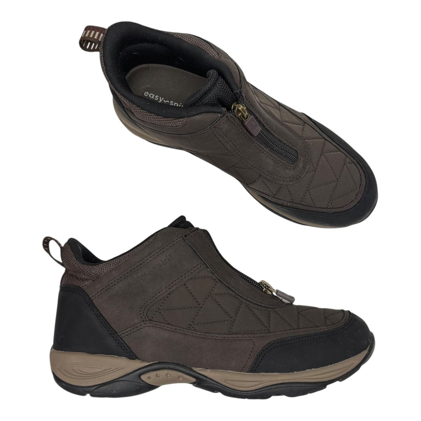 Boots Ankle Flats By Easy Spirit In Brown, Size:8