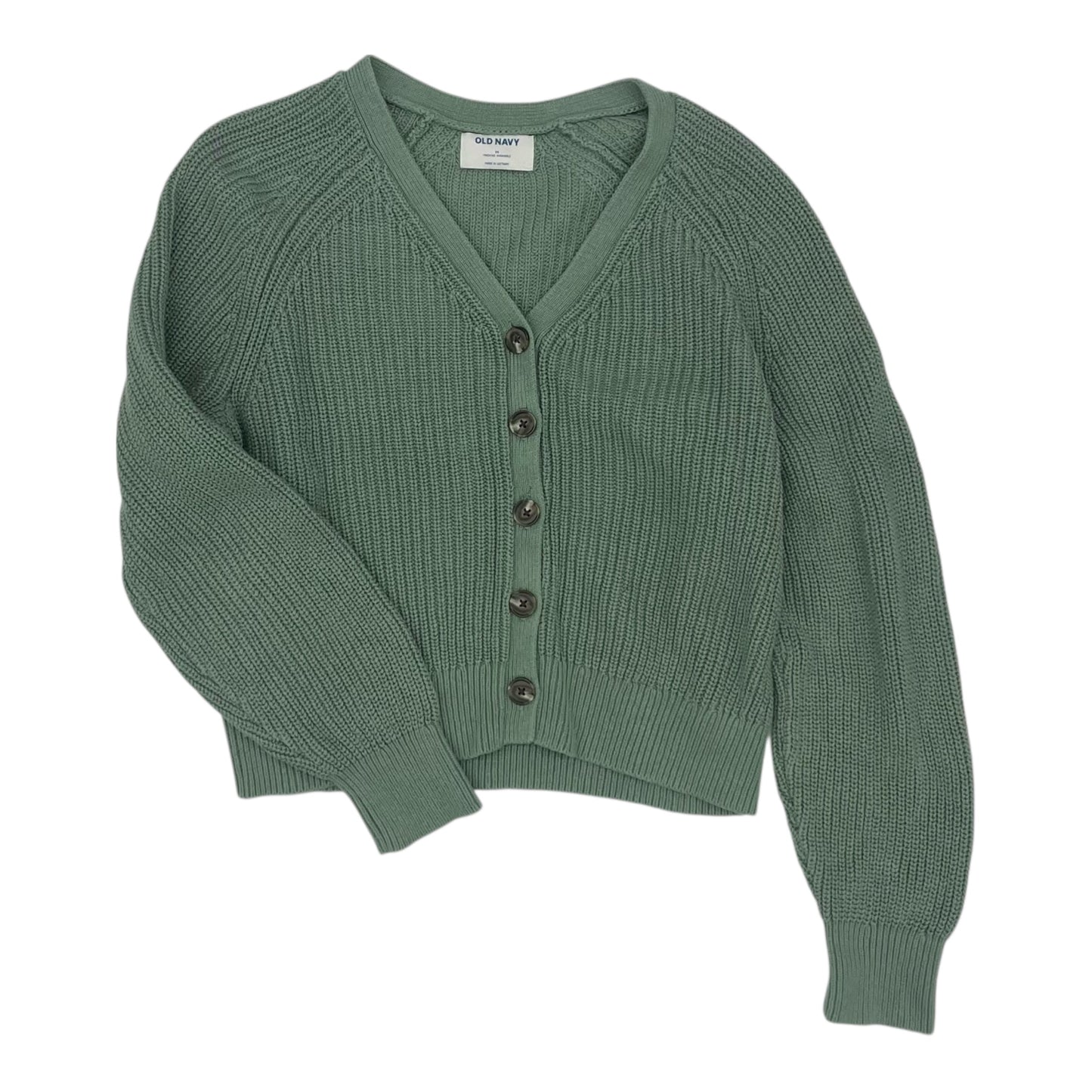 Sweater Cardigan By Old Navy In Green, Size:M