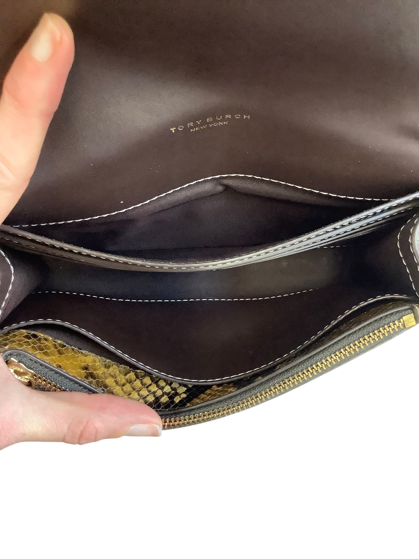 Crossbody Designer By Tory Burch In Animal Print, Size:Small