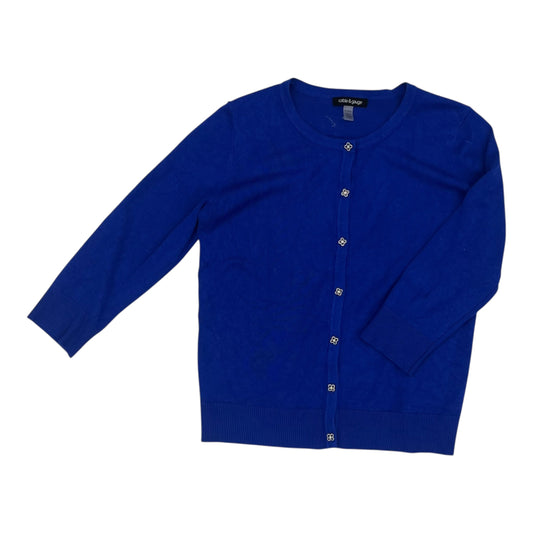 Cardigan By Cable And Gauge In Blue, Size:M