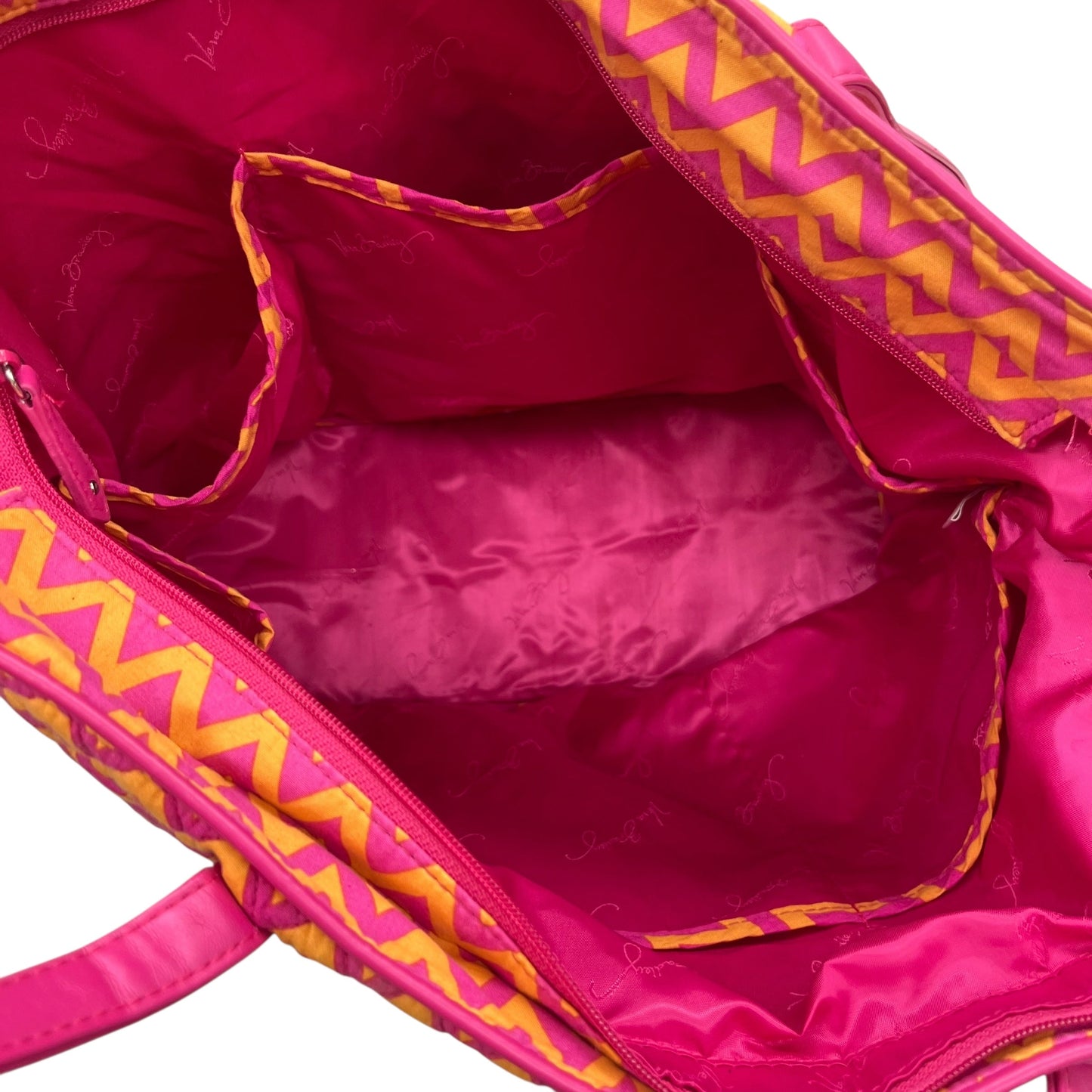 Tote By Vera Bradley In Orange & Pink, Size:Medium