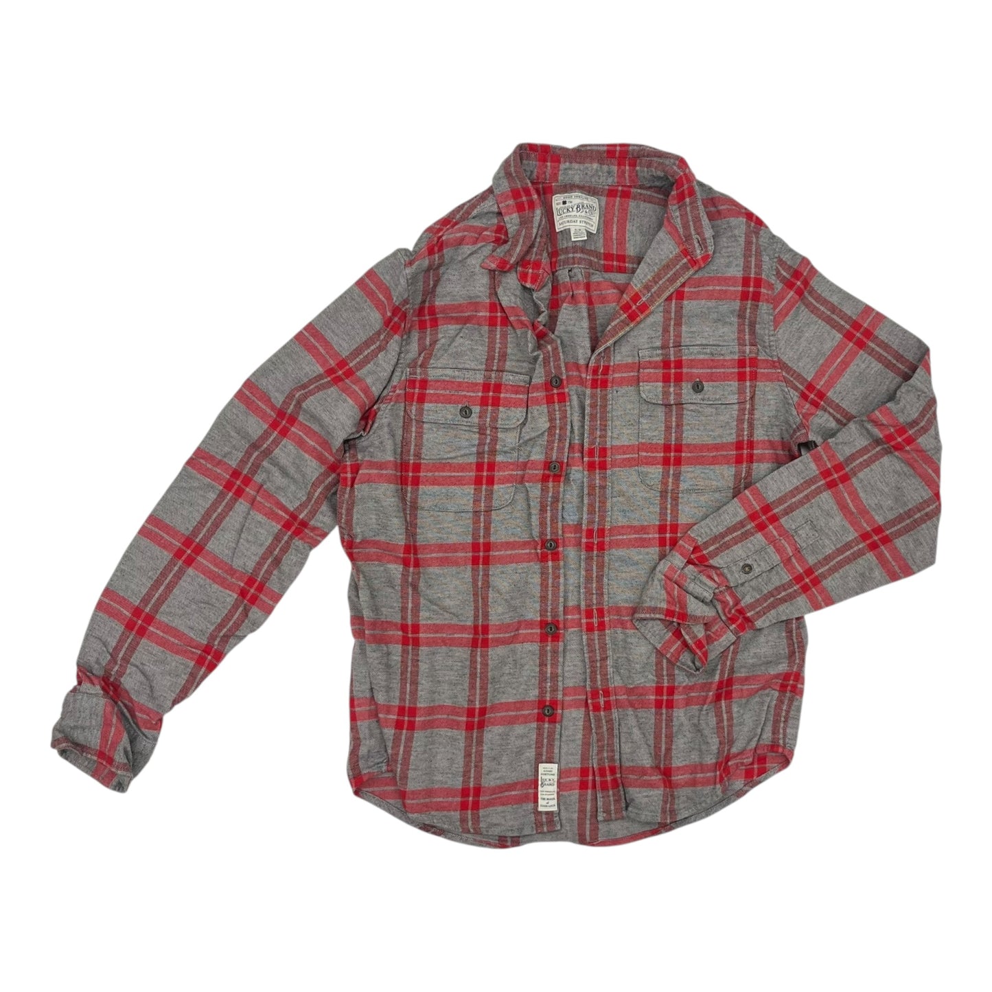 Top Ls By American Eagle In Grey & Red, Size:S