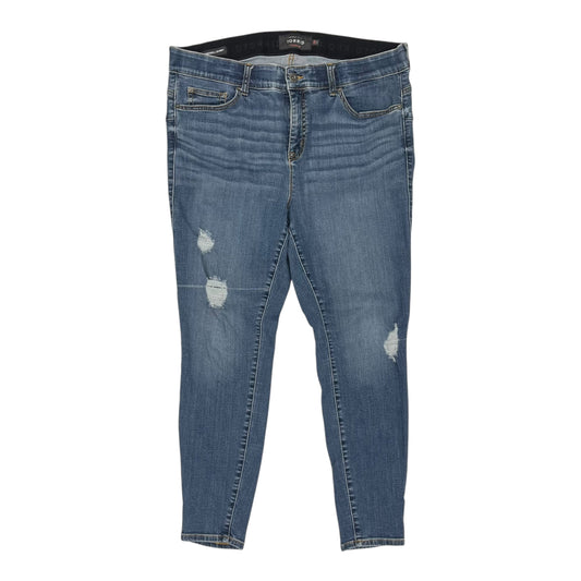 Jeans Skinny By Torrid In Blue Denim, Size:20