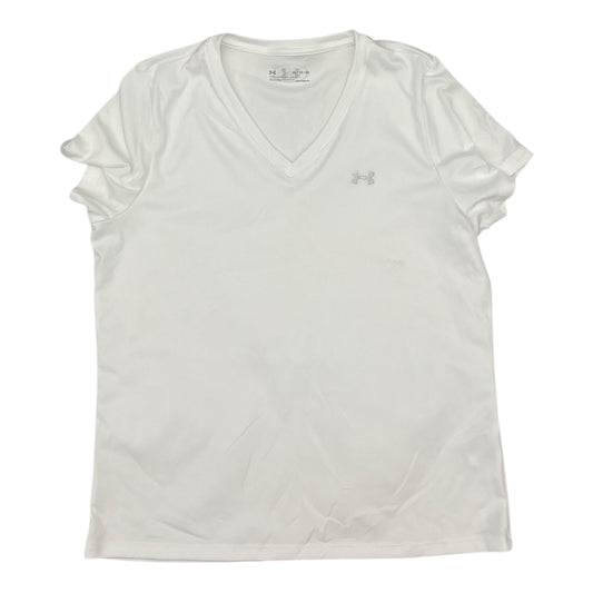 Athletic Top Ss By Under Armour In White, Size:Xl