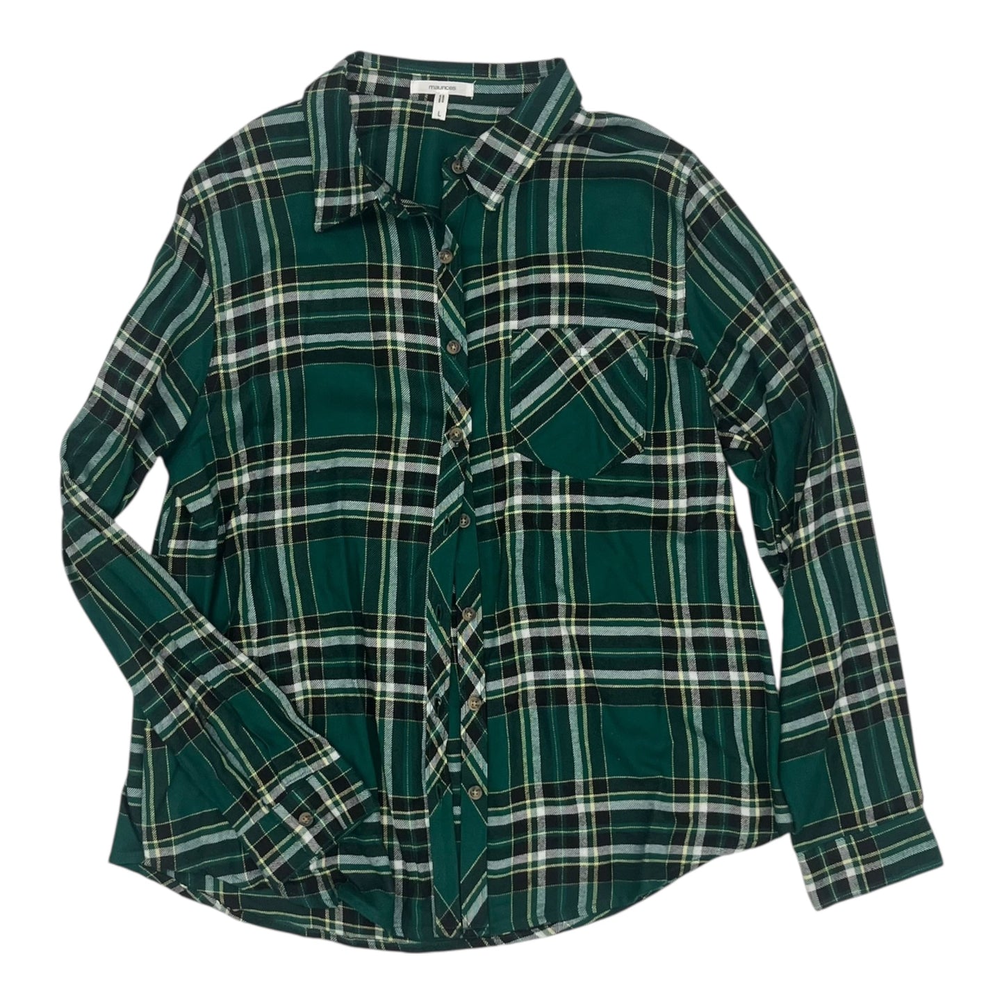 Top Ls By Maurices In Green, Size:L