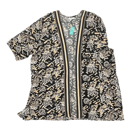 Kimono By Maurices In Black & Tan, Size:3X