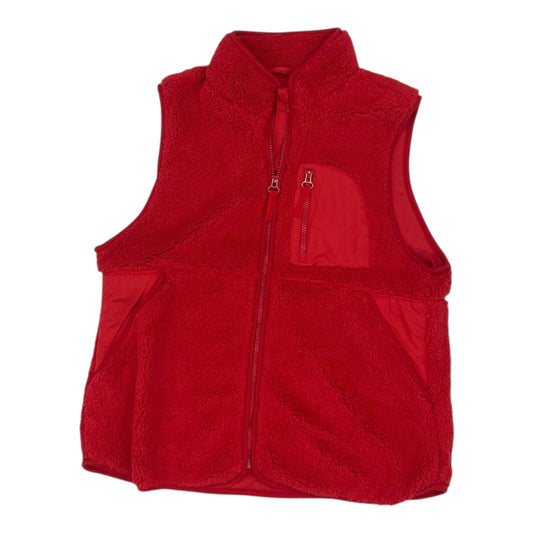 Vest Faux Fur & Sherpa By Maurices In Red, Size:L